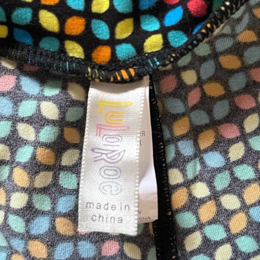 LULAROE Women’s Leggings in Brightly Colored Dotted Design - Picture 4 of 9